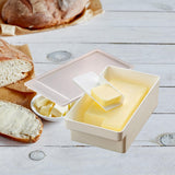 Maxbell Butter Dish with Lid Easy Clean Butter Container for Biscuits Butter Kitchen S