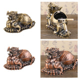 Maxbell Ashtray Container Gifts Metal Ashtray for Porch Patio Home Office Cigarettes Bronze Color