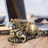 Maxbell Ashtray Container Gifts Metal Ashtray for Porch Patio Home Office Cigarettes Bronze Color