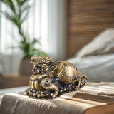 Maxbell Ashtray Container Gifts Metal Ashtray for Porch Patio Home Office Cigarettes Bronze Color