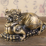 Maxbell Ashtray Container Gifts Metal Ashtray for Porch Patio Home Office Cigarettes Bronze Color