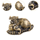 Maxbell Ashtray Container Gifts Metal Ashtray for Porch Patio Home Office Cigarettes Bronze Color