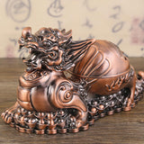 Maxbell Ashtray Container Gifts Metal Ashtray for Porch Patio Home Office Cigarettes Copper Color