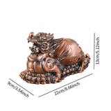 Maxbell Ashtray Container Gifts Metal Ashtray for Porch Patio Home Office Cigarettes Copper Color