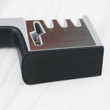 Maxbell Knife Sharpener Kitchen Gadget Helps Restore Blades for Steel Knives Ceramic Black