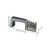 Maxbell Knife Sharpener Kitchen Gadget Helps Restore Blades for Steel Knives Ceramic Black