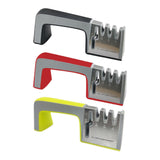 Maxbell Knife Sharpener Kitchen Gadget Helps Restore Blades for Steel Knives Ceramic Black