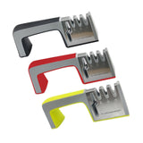 Maxbell Knife Sharpener Kitchen Gadget Helps Restore Blades for Steel Knives Ceramic Black