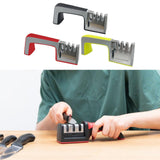 Maxbell Knife Sharpener Kitchen Gadget Helps Restore Blades for Steel Knives Ceramic Black