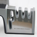 Maxbell Knife Sharpener Kitchen Gadget Helps Restore Blades for Steel Knives Ceramic Black