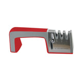 Maxbell Knife Sharpener Kitchen Gadget Helps Restore Blades for Steel Knives Ceramic Red