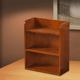 Maxbell Desktop Storage Rack Wooden Holder Desk Shelf for Dressing Table Office Home Brown