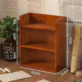 Maxbell Desktop Storage Rack Wooden Holder Desk Shelf for Dressing Table Office Home Brown