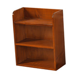 Maxbell Desktop Storage Rack Wooden Holder Desk Shelf for Dressing Table Office Home Brown