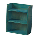 Maxbell Desktop Storage Rack Wooden Holder Desk Shelf for Dressing Table Office Home Blue