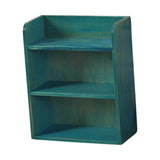 Maxbell Desktop Storage Rack Wooden Holder Desk Shelf for Dressing Table Office Home Blue