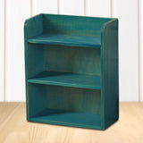 Maxbell Desktop Storage Rack Wooden Holder Desk Shelf for Dressing Table Office Home Blue