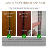 Maxbell Portable Door Lock Versatile Security Door Lock for Apartment Bedroom School Standard Screw