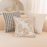 Maxbell Floral Pillow Cover Soft Retro Style Pillowcase for Bedroom Gift Living Room Style A