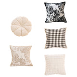 Maxbell Floral Pillow Cover Soft Retro Style Pillowcase for Bedroom Gift Living Room Style A