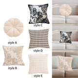 Maxbell Floral Pillow Cover Soft Retro Style Pillowcase for Bedroom Gift Living Room Style A