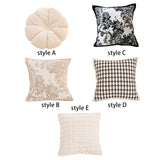 Maxbell Floral Pillow Cover Soft Retro Style Pillowcase for Bedroom Gift Living Room Style A