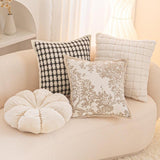 Maxbell Floral Pillow Cover Soft Retro Style Pillowcase for Bedroom Gift Living Room Style A