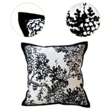 Maxbell Floral Pillow Cover Soft Retro Style Pillowcase for Bedroom Gift Living Room Style C