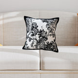 Maxbell Floral Pillow Cover Soft Retro Style Pillowcase for Bedroom Gift Living Room Style C