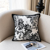 Maxbell Floral Pillow Cover Soft Retro Style Pillowcase for Bedroom Gift Living Room Style C