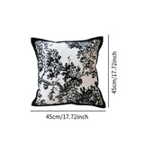 Maxbell Floral Pillow Cover Soft Retro Style Pillowcase for Bedroom Gift Living Room Style C