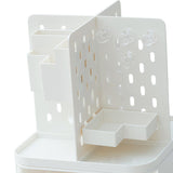 Maxbell Desk Organizer with Drawer Stationery Storage Box for Countertop Home Office White