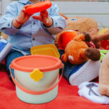 Maxbell Toy Storage Bucket Portable Building Blocks Holder for Indoor Living Outdoor