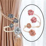 Maxbell Curtain Holdback Clip Bohemian Drapery Tieback for Nursery Bedroom Farmhouse Pink