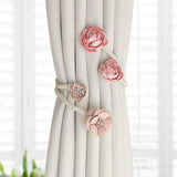 Maxbell Curtain Holdback Clip Bohemian Drapery Tieback for Nursery Bedroom Farmhouse Pink