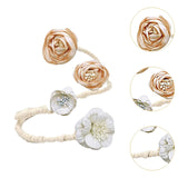 Maxbell Curtain Holdback Clip Bohemian Drapery Tieback for Nursery Bedroom Farmhouse Champagne