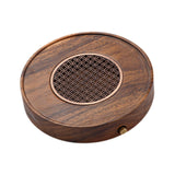 Maxbell Wood Tea Tray Kungfu Tea Table Teacup Plate for Tea Room Home Tea Lover Gift Round