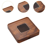 Maxbell Wood Tea Tray Kungfu Tea Table Teacup Plate for Tea Room Home Tea Lover Gift Square