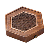 Maxbell Wood Tea Tray Kungfu Tea Table Teacup Plate for Tea Room Home Tea Lover Gift Hexagon