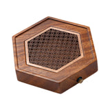 Maxbell Wood Tea Tray Kungfu Tea Table Teacup Plate for Tea Room Home Tea Lover Gift Hexagon