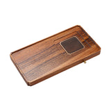 Maxbell Wood Tea Tray Kungfu Tea Table Teacup Plate for Tea Room Home Tea Lover Gift Rectangle