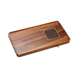 Maxbell Wood Tea Tray Kungfu Tea Table Teacup Plate for Tea Room Home Tea Lover Gift Rectangle