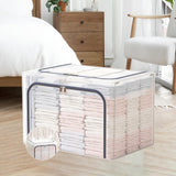Maxbell Clothes Storage Bin Thicken Storage Container for Home Underwear Living Room Gray 110 L