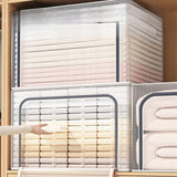 Maxbell Clothes Storage Bin Thicken Storage Container for Home Underwear Living Room Gray 110 L