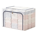 Maxbell Clothes Storage Bin Thicken Storage Container for Home Underwear Living Room Gray 110 L