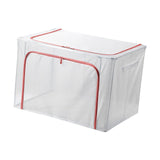 Maxbell Clothes Storage Bin Thicken Storage Container for Home Underwear Living Room Pink 80 L