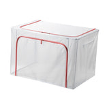 Maxbell Clothes Storage Bin Thicken Storage Container for Home Underwear Living Room Pink 80 L