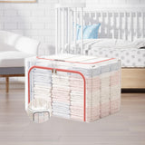 Maxbell Clothes Storage Bin Thicken Storage Container for Home Underwear Living Room Pink 110 L