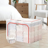 Maxbell Clothes Storage Bin Thicken Storage Container for Home Underwear Living Room Pink 110 L