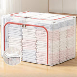 Maxbell Clothes Storage Bin Thicken Storage Container for Home Underwear Living Room Navy 80 L